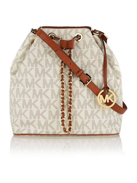 michael kors logo chain hobo bag